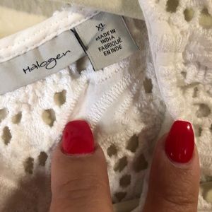 Halogen white sleeveless top